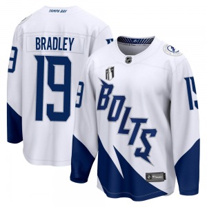 Brian Bradley Tampa Bay Lightning Fanatics Branded Youth Breakaway 2022 Stadium Series 2022 Stanley Cup Final Jersey (White)