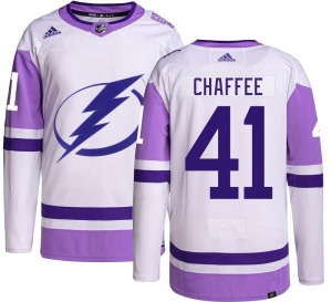 Mitchell Chaffee Tampa Bay Lightning Adidas Youth Authentic Hockey Fights Cancer Jersey