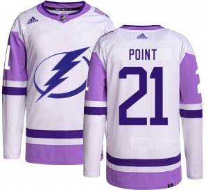 Brayden Point Tampa Bay Lightning Adidas Youth Authentic Hockey Fights Cancer Jersey