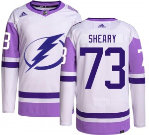 Conor Sheary Tampa Bay Lightning Adidas Youth Authentic Hockey Fights Cancer Jersey