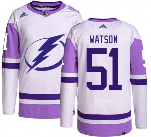 Austin Watson Tampa Bay Lightning Adidas Youth Authentic Hockey Fights Cancer Jersey