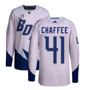 Mitchell Chaffee Tampa Bay Lightning Adidas Youth Authentic 2022 Stadium Series Primegreen 2022 Stanley Cup Final Jersey (White)