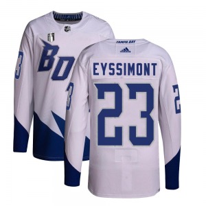 Michael Eyssimont Tampa Bay Lightning Adidas Youth Authentic 2022 Stadium Series Primegreen 2022 Stanley Cup Final Jersey (White)