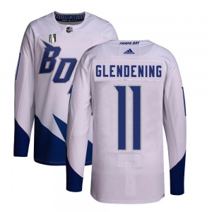 Luke Glendening Tampa Bay Lightning Adidas Youth Authentic 2022 Stadium Series Primegreen 2022 Stanley Cup Final Jersey (White)