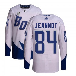 Tanner Jeannot Tampa Bay Lightning Adidas Youth Authentic 2022 Stadium Series Primegreen 2022 Stanley Cup Final Jersey (White)