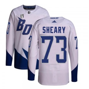 Conor Sheary Tampa Bay Lightning Adidas Youth Authentic 2022 Stadium Series Primegreen 2022 Stanley Cup Final Jersey (White)