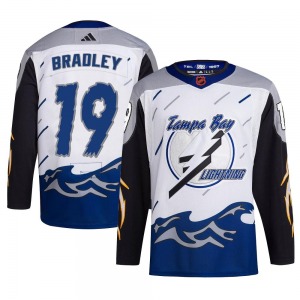 Brian Bradley Tampa Bay Lightning Adidas Youth Authentic Reverse Retro 2.0 Jersey (White)