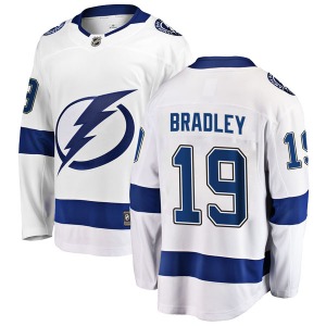 Brian Bradley Tampa Bay Lightning Fanatics Branded Youth Breakaway Away Jersey (White)