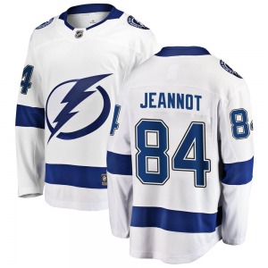 Tanner Jeannot Tampa Bay Lightning Fanatics Branded Youth Breakaway Away Jersey (White)