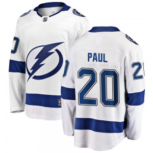 Nicholas Paul Tampa Bay Lightning Fanatics Branded Youth Breakaway Away Jersey (White)