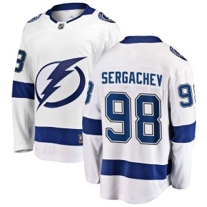 Mikhail Sergachev Tampa Bay Lightning Fanatics Branded Youth Breakaway Away Jersey (White)