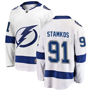 Steven Stamkos Tampa Bay Lightning Fanatics Branded Youth Breakaway Away Jersey (White)