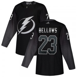 Brian Bellows Tampa Bay Lightning Adidas Authentic Alternate Jersey (Black)