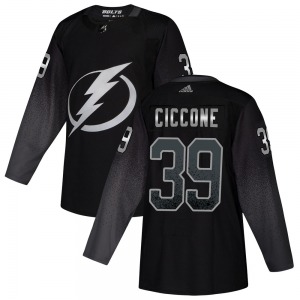 Enrico Ciccone Tampa Bay Lightning Adidas Authentic Alternate Jersey (Black)