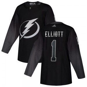 Brian Elliott Tampa Bay Lightning Adidas Authentic Alternate Jersey (Black)