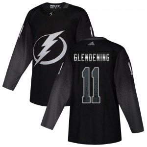 Luke Glendening Tampa Bay Lightning Adidas Authentic Alternate Jersey (Black)