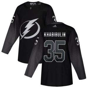 Nikolai Khabibulin Tampa Bay Lightning Adidas Authentic Alternate Jersey (Black)