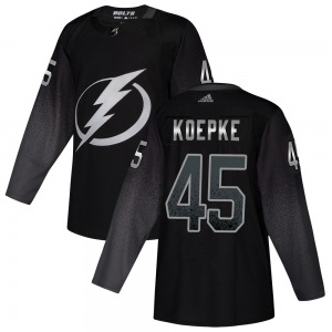 Cole Koepke Tampa Bay Lightning Adidas Authentic Alternate Jersey (Black)