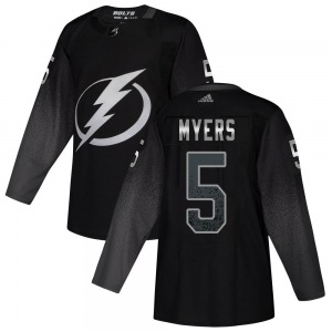 Philippe Myers Tampa Bay Lightning Adidas Authentic Alternate Jersey (Black)
