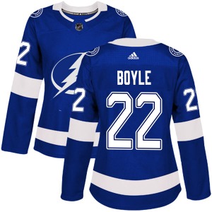 Dan Boyle Tampa Bay Lightning Adidas Women's Authentic Home Jersey (Blue)