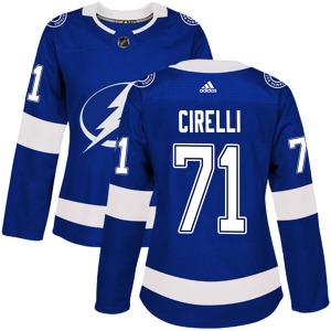 Anthony Cirelli Tampa Bay Lightning Adidas Women's Authentic Home Jersey (Blue)