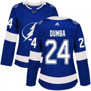 Matt Dumba Tampa Bay Lightning Adidas Women's Authentic Home Jersey (Blue)