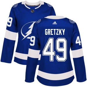 Brent Gretzky Tampa Bay Lightning Adidas Women's Authentic Home Jersey (Blue)