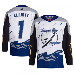 Brian Elliott Tampa Bay Lightning Adidas Authentic Reverse Retro 2.0 Jersey (White)