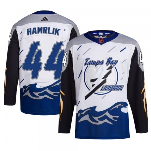 Roman Hamrlik Tampa Bay Lightning Adidas Authentic Reverse Retro 2.0 Jersey (White)