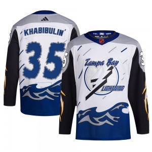 Nikolai Khabibulin Tampa Bay Lightning Adidas Authentic Reverse Retro 2.0 Jersey (White)