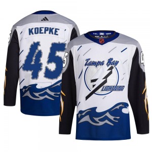 Cole Koepke Tampa Bay Lightning Adidas Authentic Reverse Retro 2.0 Jersey (White)