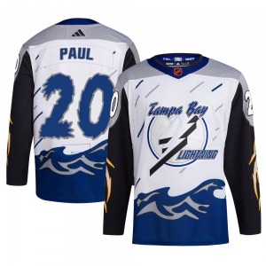Nicholas Paul Tampa Bay Lightning Adidas Authentic Reverse Retro 2.0 Jersey (White)