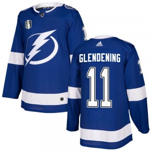 Luke Glendening Tampa Bay Lightning Adidas Youth Authentic Home 2022 Stanley Cup Final Jersey (Blue)