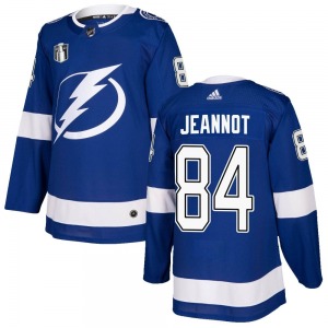 Tanner Jeannot Tampa Bay Lightning Adidas Youth Authentic Home 2022 Stanley Cup Final Jersey (Blue)