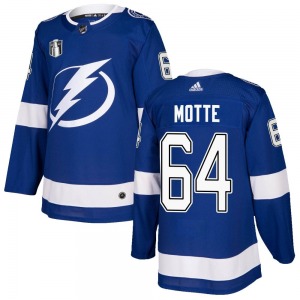 Tyler Motte Tampa Bay Lightning Adidas Youth Authentic Home 2022 Stanley Cup Final Jersey (Blue)