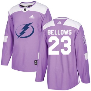 Brian Bellows Tampa Bay Lightning Adidas Youth Authentic Fights Cancer Practice Jersey (Purple)