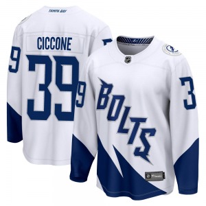 Enrico Ciccone Tampa Bay Lightning Fanatics Branded Breakaway 2022 Stadium Series Jersey (White)