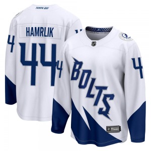 Roman Hamrlik Tampa Bay Lightning Fanatics Branded Breakaway 2022 Stadium Series Jersey (White)