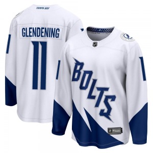 Luke Glendening Tampa Bay Lightning Fanatics Branded Youth Breakaway 2022 Stadium Series Jersey (White)