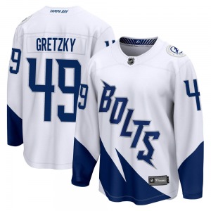 Brent Gretzky Tampa Bay Lightning Fanatics Branded Youth Breakaway 2022 Stadium Series Jersey (White)