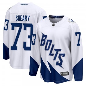 Conor Sheary Tampa Bay Lightning Fanatics Branded Youth Breakaway 2022 Stadium Series Jersey (White)