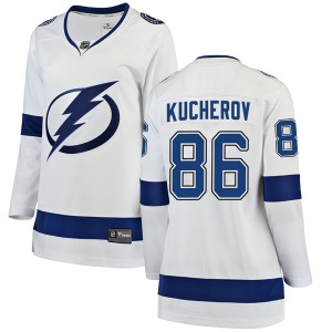 Nikita Kucherov Tampa Bay Lightning Fanatics Branded Women's Breakaway Away Jersey (White)