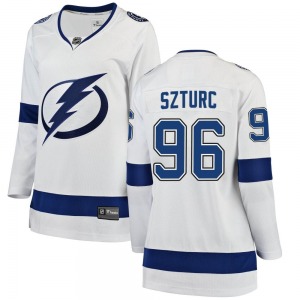 Gabriel Szturc Tampa Bay Lightning Fanatics Branded Women's Breakaway Away Jersey (White)