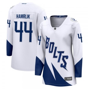 Roman Hamrlik Tampa Bay Lightning Fanatics Branded Women's Breakaway 2022 Stadium Series Jersey (White)