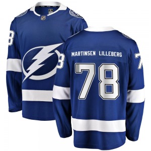 Emil Martinsen Lilleberg Tampa Bay Lightning Fanatics Branded Youth Breakaway Home Jersey (Blue)