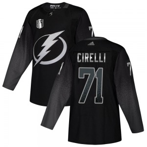 Anthony Cirelli Tampa Bay Lightning Adidas Youth Authentic Alternate 2022 Stanley Cup Final Jersey (Black)