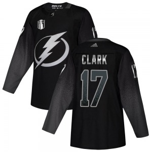 Wendel Clark Tampa Bay Lightning Adidas Youth Authentic Alternate 2022 Stanley Cup Final Jersey (Black)