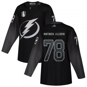 Emil Martinsen Lilleberg Tampa Bay Lightning Adidas Youth Authentic Alternate 2022 Stanley Cup Final Jersey (Black)