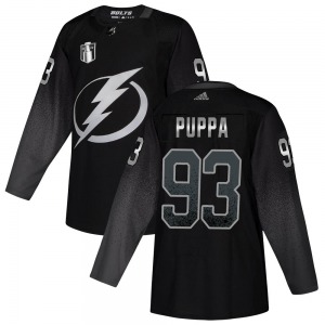 Daren Puppa Tampa Bay Lightning Adidas Authentic Alternate 2022 Stanley Cup Final Jersey (Black)