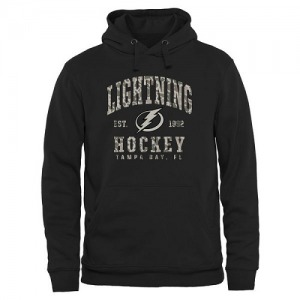 Tampa Bay Lightning Camo Stack Pullover Hoodie (Black)